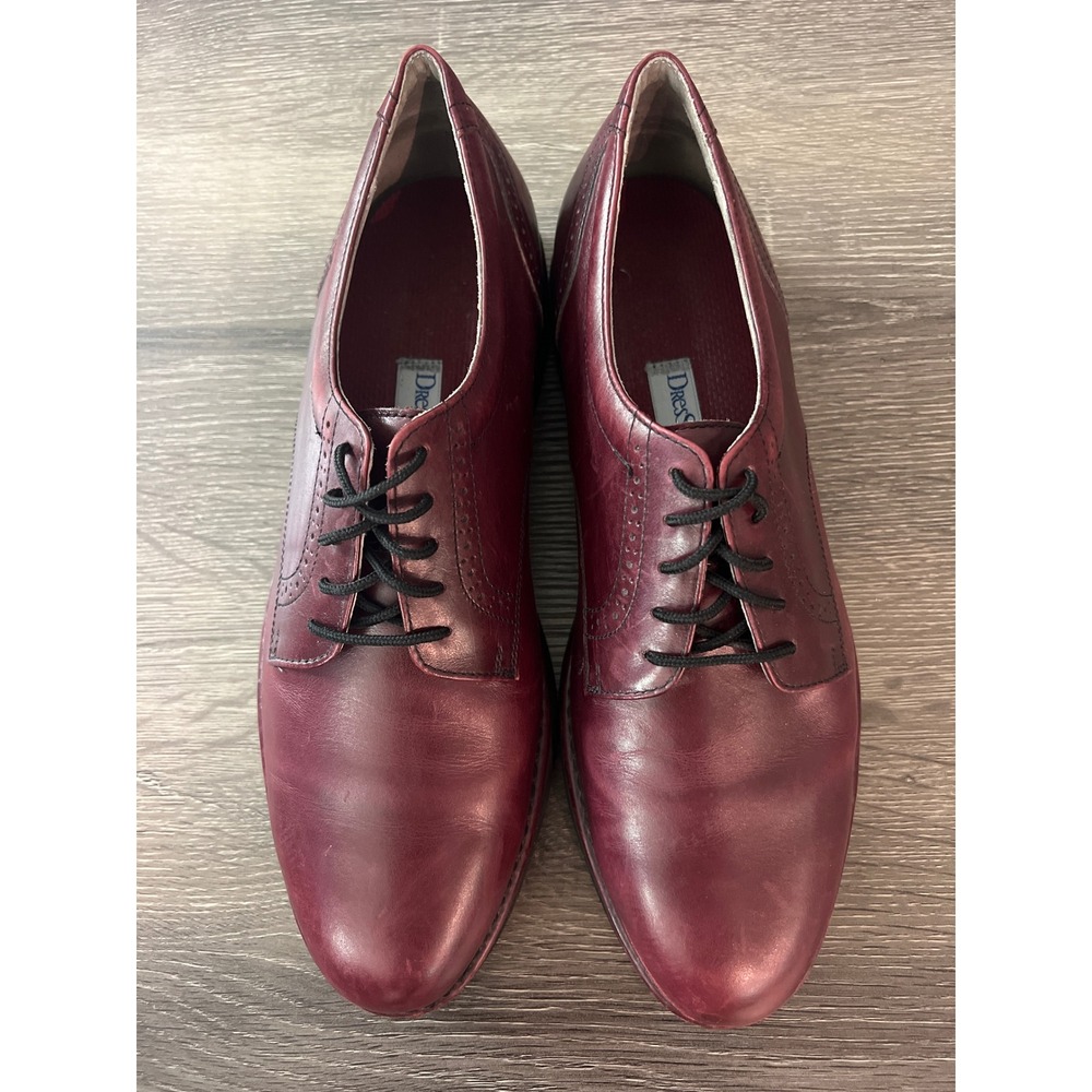 Rockport DressSports Burgundy Leather Vibram Sole Oxford Shoes Mens 10 Academia